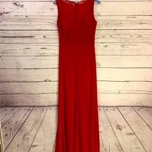 Romantic Red Dress | Floor Length (Size 6)